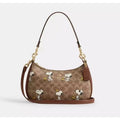 Coach x Peanuts Teri Shoulder Bag in Signature Canvas with Snoopy Print