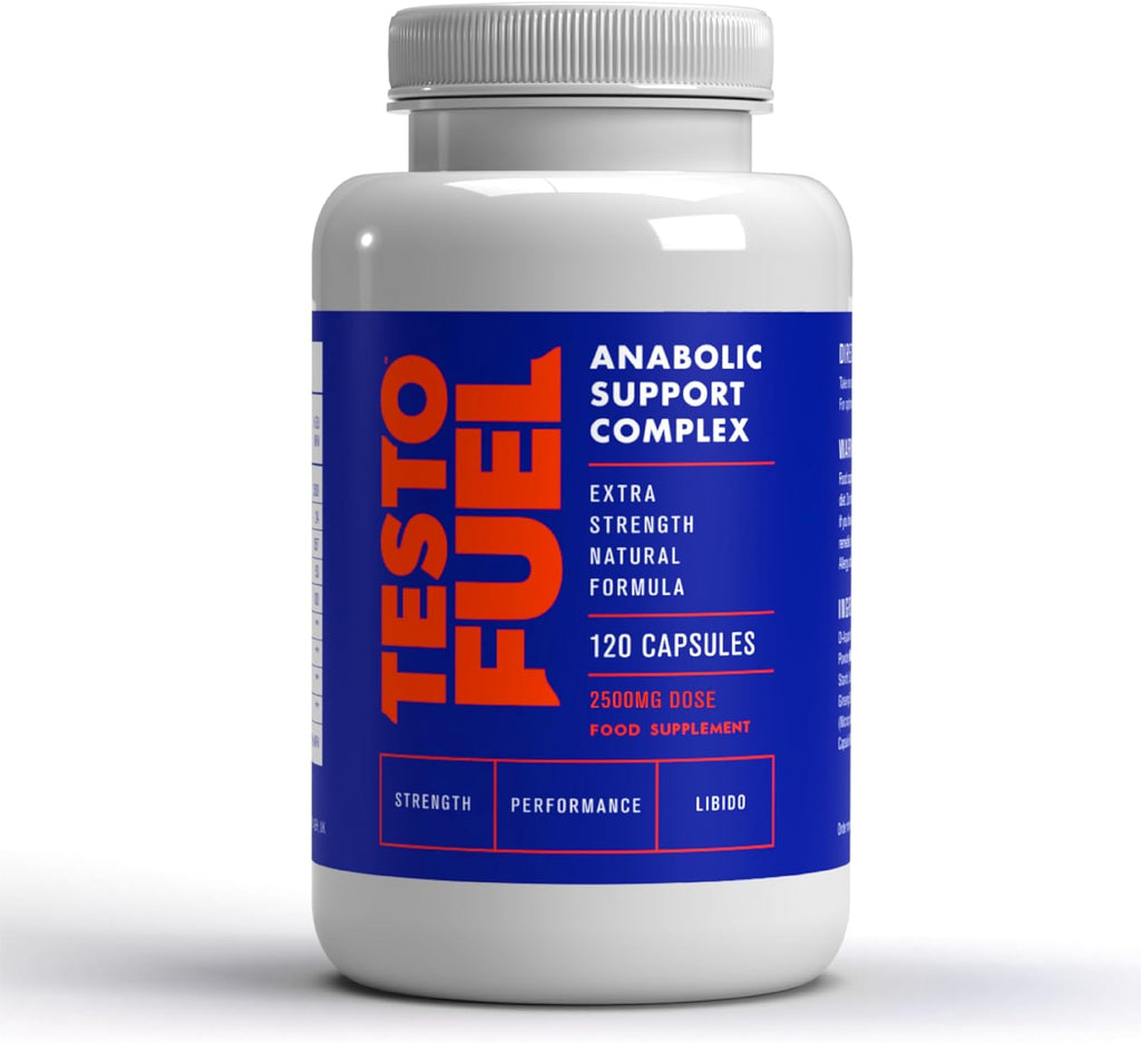 TestoFuel Anabolic Support Complex – Muscle Strength & Male Vitality Formula (120 Capsules)