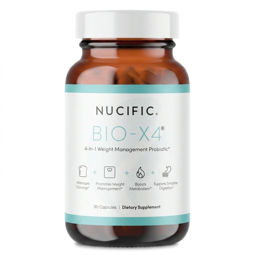 Nucific Bio-X4 – 4-in-1 Daily Probiotic & Metabolism Support (90 Capsules)
