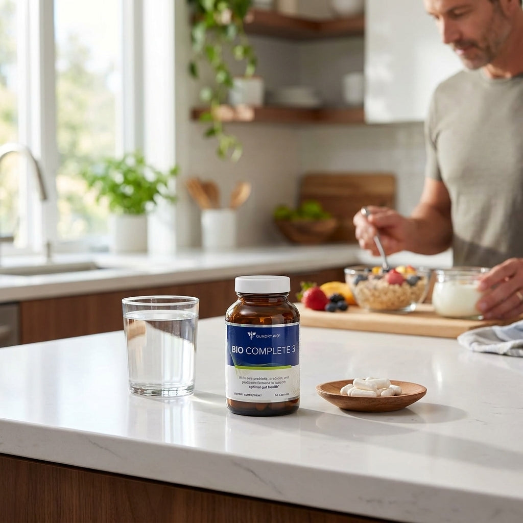 Bio Complete 3 – 3-in-1 Prebiotic, Probiotic & Postbiotic Gut Support (60 Capsules / 30-Day Supply)