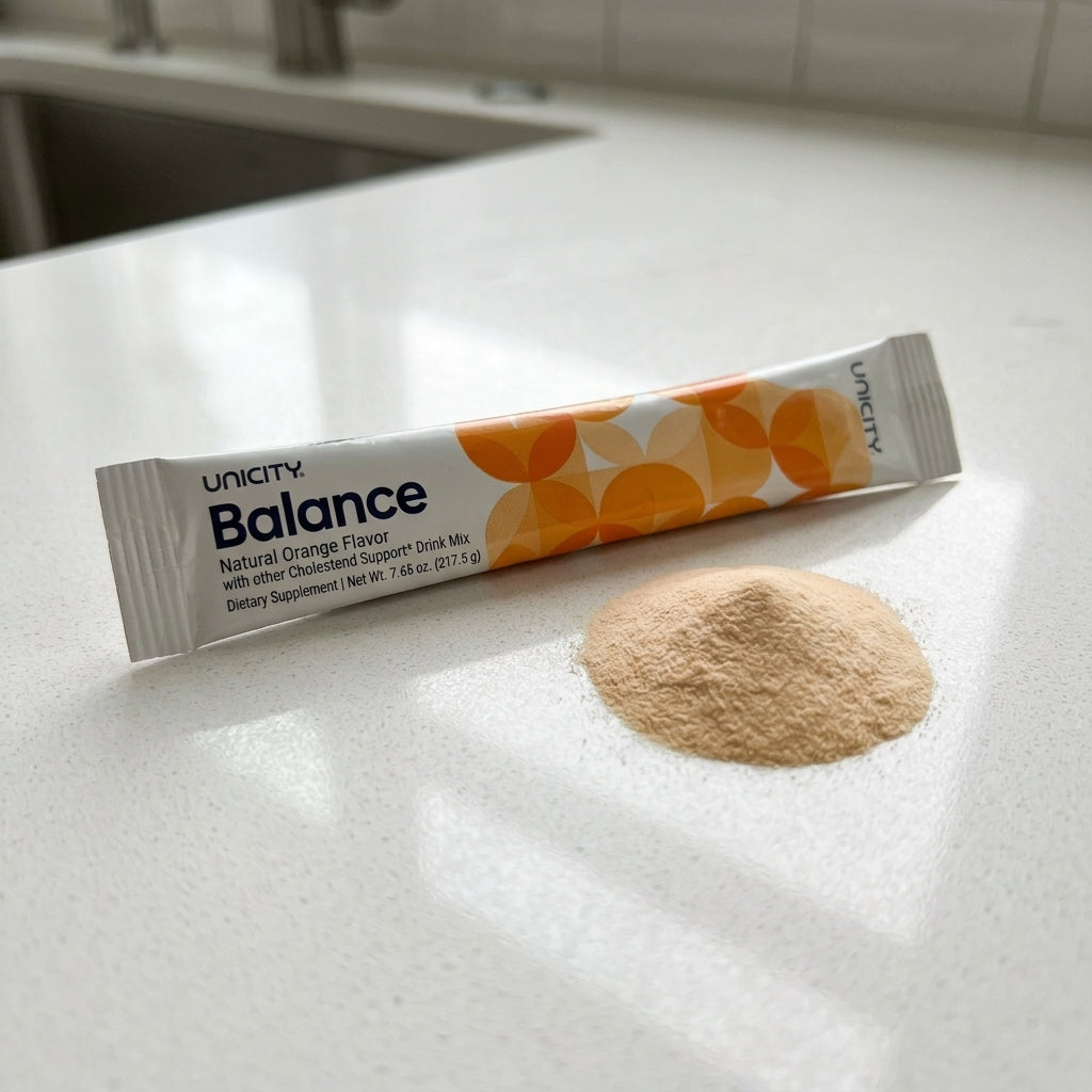 Unicity Balance – Natural Orange Fiber & Daily Wellness Drink Mix (30 Stick Packs)