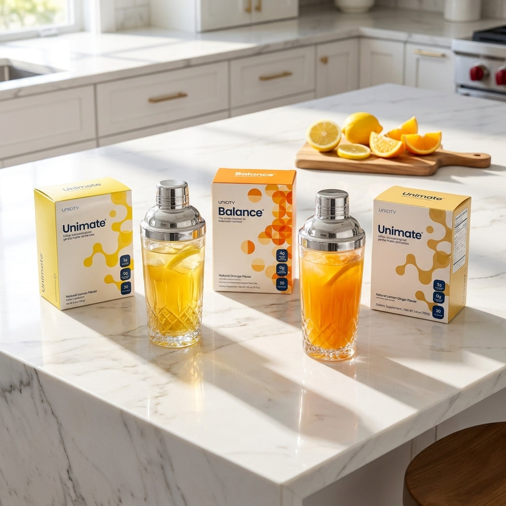 Unicity Daily Wellness Trio – Unimate & Balance 3-Box Variety Bundle (90 Stick Packs)