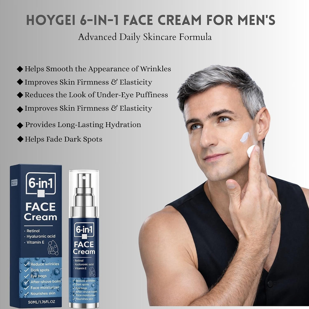 Men's 6-in-1 Advanced Facial Skin Ritual – Smoothing & Brightening Serum