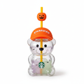 Starbucks Bearista Bear Glass Tumbler – Halloween Edition
