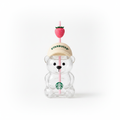 Starbucks Bearista Bear Glass Tumbler – Strawberry Cap Edition