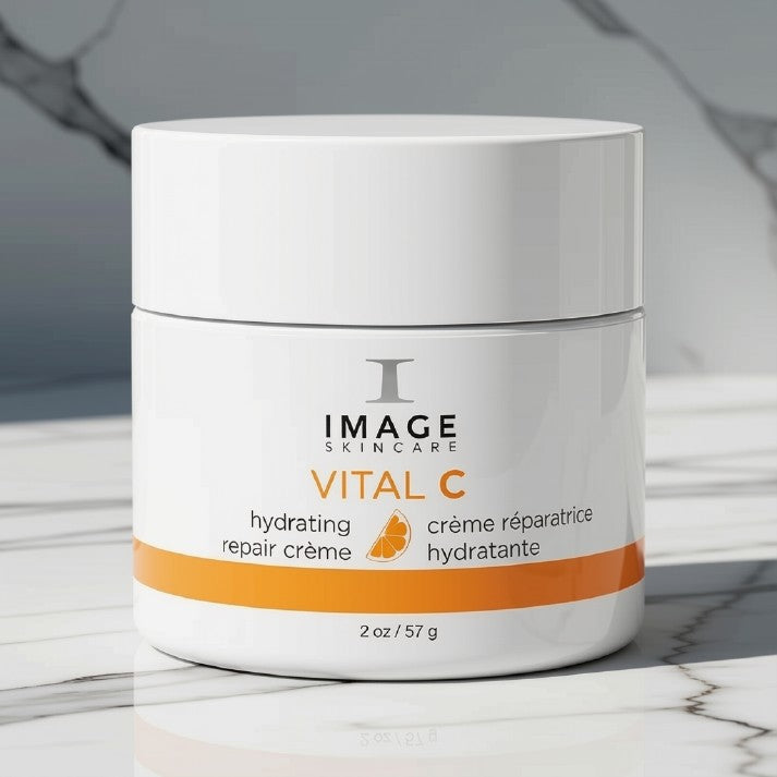 IMAGE Skincare Vital C Hydrating Repair Crème 2 oz / 57g Vitamin C Facial Moisturizer for Dry &amp; Sensitive Skin